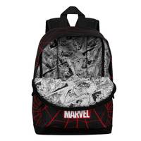 Karactermania Marvel Spiderman Vision Small FAN HS Mochila Negra 14 pulgadas Resistente al agua Cierre con cremallera Unisex