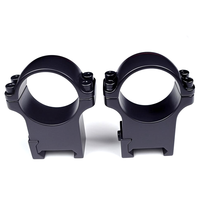 Anneaux de montage pour lunette en acier, profil moyen, tube de 30 mm, compatibles avec rail Weaver de 20 mm, accessoires optiques de chasse
