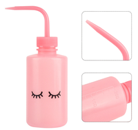 Bouteille de lavage de tatouage en plastique Lash Water Squeeze Bottle Large Liquid Squirt Bottle Succulent Arrosoir avec écailles à bouche étroite
