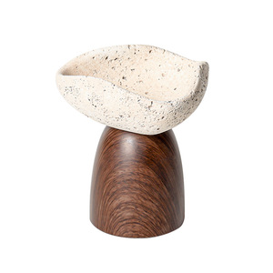 Vela Aromática Artesanal de Cera de Coco Estilo Nórdico Wabi-Sabi, Sin Humo, No Tóxica, para Interiores, Escritorio, Pequeña - Product Image 5