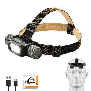 Siêu sáng 2000 lumens <span class=keywords><strong>Led</strong></span> Đèn Pha điện Type-C USB có thể sạc lại di động cho cắm trại ngoài trời Câu cá Chạy - Product Image 1