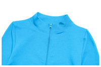 Tenue de fitness personnalisée pour femme : Haut court à manches longues zippé à col montant, Legging de yoga sans couture ajusté avec passe-pouce, Veste de sport