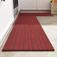 Alfombra de tiras, alfombra perforadora de agujas, Alfombra de siete rayas para pasillo, alfombrillas para puerta de cocina
