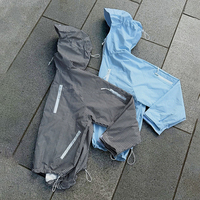 Vestes coupe-vent légères à fermeture éclair personnalisées YSJY, à carreaux, avec capuche intégrée, imperméables, en nylon, pour hommes