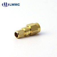 Adaptador Coaxial de Control Industrial, Conexión de Alta Frecuencia, Confiabilidad, Conector SMA Macho para Cable M&P-HYPERFLEX5/LMR240