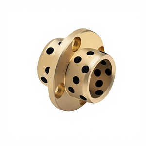 บูชทองเหลืองกราไฟต์ MPCZ แรงดันสูง ทนต่อการสึกหรอ หล่อลื่นในตัว ไม่ใช้น้ำมัน ตลับลูกปืนผนังบาง เส้นผ่านศูนย์กลางภายใน 5 6 8 - Product Image 1