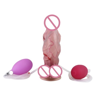 Latest Inflatable Anal Plug Squirting Realistic <b>Dildo</b> With Strong Sucker Silicone Inflate-Ejaculating Adult Anal Dilator Sex Toy - Product Image 3