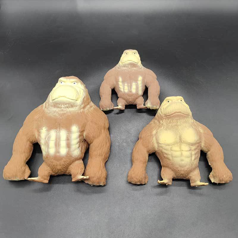 motto kuma OX SAND FROM SCRATCH モットクマ Monkey Squish Toy - Stress Relief with Sand & Elastic