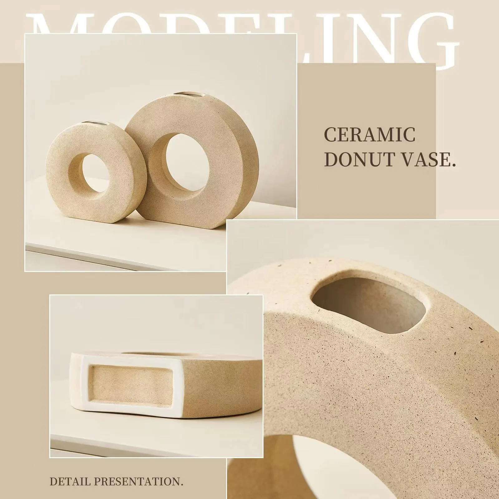 Декоративная керамическая ваза для пончиков