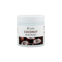 Beurre Corporel Naturel à la Noix de Coco Marque Blanche 120ml Bio Végan Non Testé sur les Animaux Hydratant Nourrissant Crème Corporelle Vente en Gros