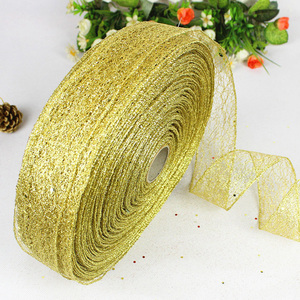 (2 m/cuộn) 50mm sáng bóng Ribbon món quà giáng sinh bao bì có thể gập lại dòng cạnh thủ công cưới handmade DIY Giáng sinh trang trí - Product Image 4