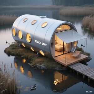 Espaces de Spectacle Temporaires dans les Parcs Urbains Capsule Préfabriquée pour Expositions d'Art Cinémas Mobiles Activités Culturelles - Product Image 4