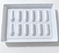 Plateau alvéolé thermoformé sur mesure pour flacons cosmétiques et ampoules, insert en plastique, forme de cavité personnalisée, emballage intérieur pour coffret cadeau cosmétique