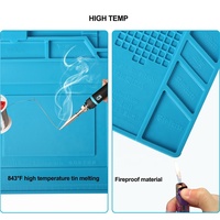 Station de soudage téléphone PC réparation ordinateur plate-forme de bureau coussin en Silicone 45x30cm tapis magnétique isolation thermique