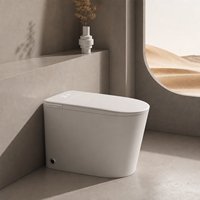 Toilette intelligente simple, bidet sanitaire, cuvette de toilette sans réservoir, WC électrique automatique intelligent pour salle de bain