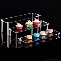 Rehausseurs de buffet nourriture personnalisés présentoirs en acrylique pour figurines comptoir acrylique Cupcake Desserts