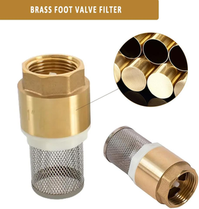 TMOK 1-1/4 pouces DN32 laiton <span class=keywords><strong>clapet</strong></span> <span class=keywords><strong>de</strong></span> pied vertical à contrôle unidirectionnel avec panier d'aspiration pour <span class=keywords><strong>pompe</strong></span> à eau <span class=keywords><strong>de</strong></span> <span class=keywords><strong>jardin</strong></span> - Product Image 3