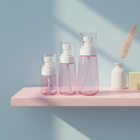 Vente en gros de flacon pulvérisateur en plastique 30ml 60ml 100ml flacon pompe de lotion vide en plastique PETG personnalisé pour emballage de cosmétiques
