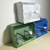 Cage de Luxe Décorative en Plastique pour l'Élevage, Petite Cage à Oiseaux en Fil Métallique, Volière d'Extérieur pour Pinsons et Pigeons