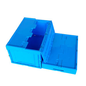 <span class=keywords><strong>Uni</strong></span>-silencio apilable de plástico contenedor de carga media de almacenamiento cajas LX604032C - Product Image 1