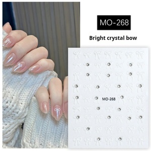 Patch 3D de mode pour nail art, autocollant papillon en cristal diamanté spécial, image stéréo préférée des boutiques - Product Image 3