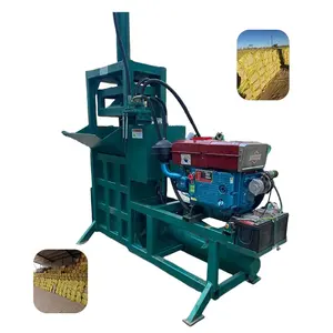 Máquina enfardadeira para silagem de milho e forragem, automática, prensa de feno no Paquistão, ensacadora