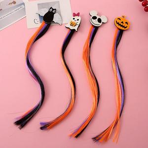 Halloween Wig <strong>Costume</strong> Duckbill Clip Halloween Hair Extension Clips for Girls colored Synthetic Hair clip Accessories for <strong>Costume</strong> - Product Image 2