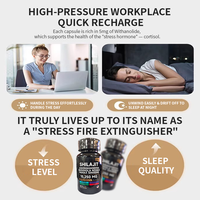 Offre Spéciale : Capsules Ultra Shilajit – Suppléments Herbales Himalayennes Pures à 99 % – Soutien Immunitaire Adulte – 60 Capsules/Flacon