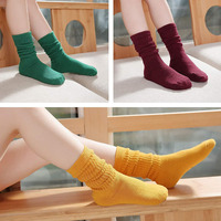 Petite fille enfant en bas âge longues chaussettes d'équipage pour filles Slouch blanc chaussettes enfants bébé à volants Slouch chaussettes