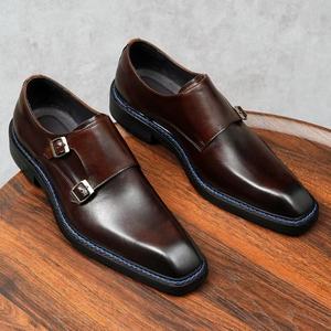 Soft Genuine Leather Upper Brogues Perforated Edges Lightweight Rubber Sole Men's <b>Casual</b> <b>Shoes</b> Stylish Tassel Detail All Season - Product Image 3