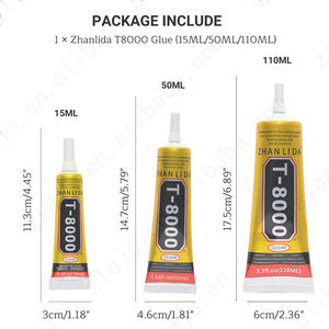 T8000 110Ml Doorzichtige Contactlijm Reparatielijm Met Precisieapplicatortip T8000 Lijmlijm - Product Image 2