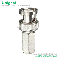 Connecteur mâle BNC de type Twist-On de qualité supérieure pour câble RG59 CCTV