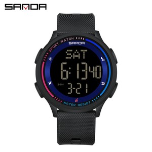 Reloj SANDA 6158 Minimalista, Delgado, con Esfera Grande, Luminoso, con Cuenta Regresiva, Resistente al Agua, Multifunción, Unisex - Product Image 1
