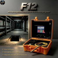 Caméra de détection de tuyaux auto-nivelante FORBEST 1920-1080 avec résolution F12, prend en charge le stockage TF USB, 110/220V pour la détection des canalisations d'évacuation
