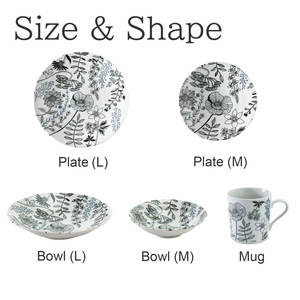 Plato de porcelana de cerámica de alta calidad, juego de vajilla para taza, ligero con patrones de flores, hecho en Japón - Product Image 5