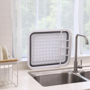 High Quality Foldable Kitchen Storage Rack Retractable Drain Basket Kitchen Gadget <b>Colanders</b> & Strainers - Product Image 5