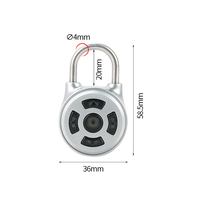 Cadenas à télécommande intelligent portable extérieur sans clé étanche de haute qualité en alliage de zinc durable