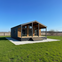 Casa Móvil Robusta de 20 pies con 2 Dormitorios, Casas de Instalación Rápida, Ampliable para Oficina o Vivienda, Lista para que 3 Personas se Muden