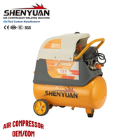 Compresor Industrial de Accionamiento Directo 2026 ZA-2524 220v/110v, Compresor de Aire con Logotipo Personalizable, Cubierta de Plástico, 2.5HP, 24 Litros, 50 Litros
