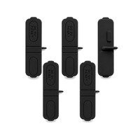 Cache-prise USB en caoutchouc personnalisé, étanche et anti-poussière, pour la protection du port de charge de la télécommande de drone, avec conception à clapet articulé