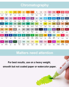 STA <span class=keywords><strong>PRO</strong></span> Real <span class=keywords><strong>Brush</strong></span> Bolígrafos de acuarela, juego de 91 colores únicos para crear ilustraciones, caligrafía y efectos de acuarela - Product Image 3