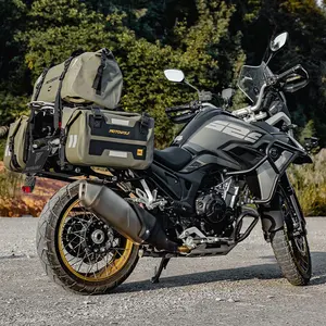 MOTOWOLF กระเป๋ารถจักรยานยนต์ กันน้ํากลางแจ้ง กระเป๋าอานกระเป๋ารถจักรยานยนต์ความจุขนาดใหญ่