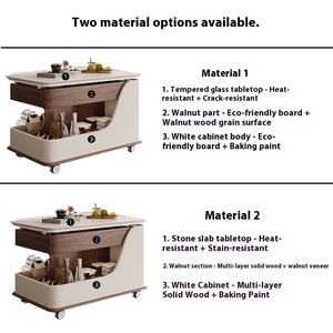 <span class=keywords><strong>Table</strong></span> d'appoint en bois de style moderne avec chariot mobile, <span class=keywords><strong>table</strong></span> basse réglable en hauteur pour canapé, utilisation dans le <span class=keywords><strong>salon</strong></span> - Product Image 6