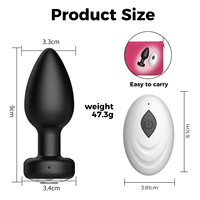 Plug anal sans fil télécommandé le plus vendu avec 10 modes de vibration pour hommes et femmes, populaire sur Amazon et ailleurs