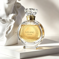 Nouvelle arrivée, flacon de parfum unique, 80 ml, flacon de parfum en verre vide personnalisé, flacon de parfum transparent irrégulier avec logo, flacon de parfum avec emballage