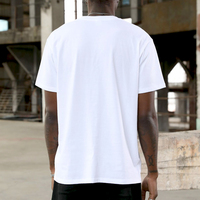 T-shirt unisexe de haute qualité 210 g/m² en coton peigné 100 %, uni, noir, blanc, basique, personnalisable avec logo OEM