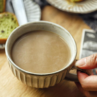 Tasse à eau avec grande bouche en grès, pour le café, en céramique, pour le petit déjeuner