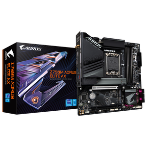 ชิปเซต Z790M AORUS Elite AX ICE D5 ATX จาก Desktop มาเธอร์บอร์ดใหม่รองรับซีพียูรุ่น14th 192GB RAM SATA - Product Image 1