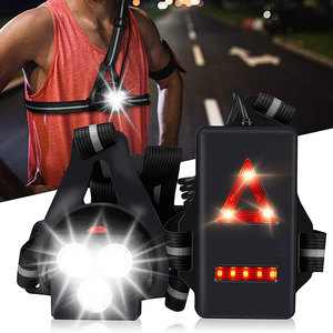 Lumière de <span class=keywords><strong>jogging</strong></span> portable USB extérieure professionnelle Sécurité sportive de nuit Lumière de poitrine à 3 modes avec source LED - Product Image 2