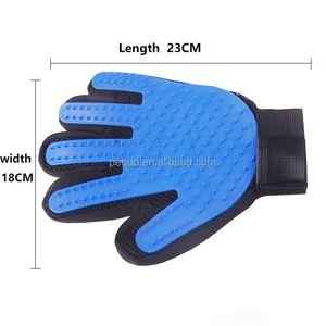 ถุงมือซิลิโคนสำหรับนวดสัตว์เลี้ยงแบบขายส่ง อุปกรณ์กรูมมิ่งสัตว์เลี้ยง เครื่องมือทำความสะอาดและกำจัดขนสัตว์ - Product Image 6